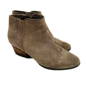 Blondo Suede Leather Western Booties Waterproof Taupe